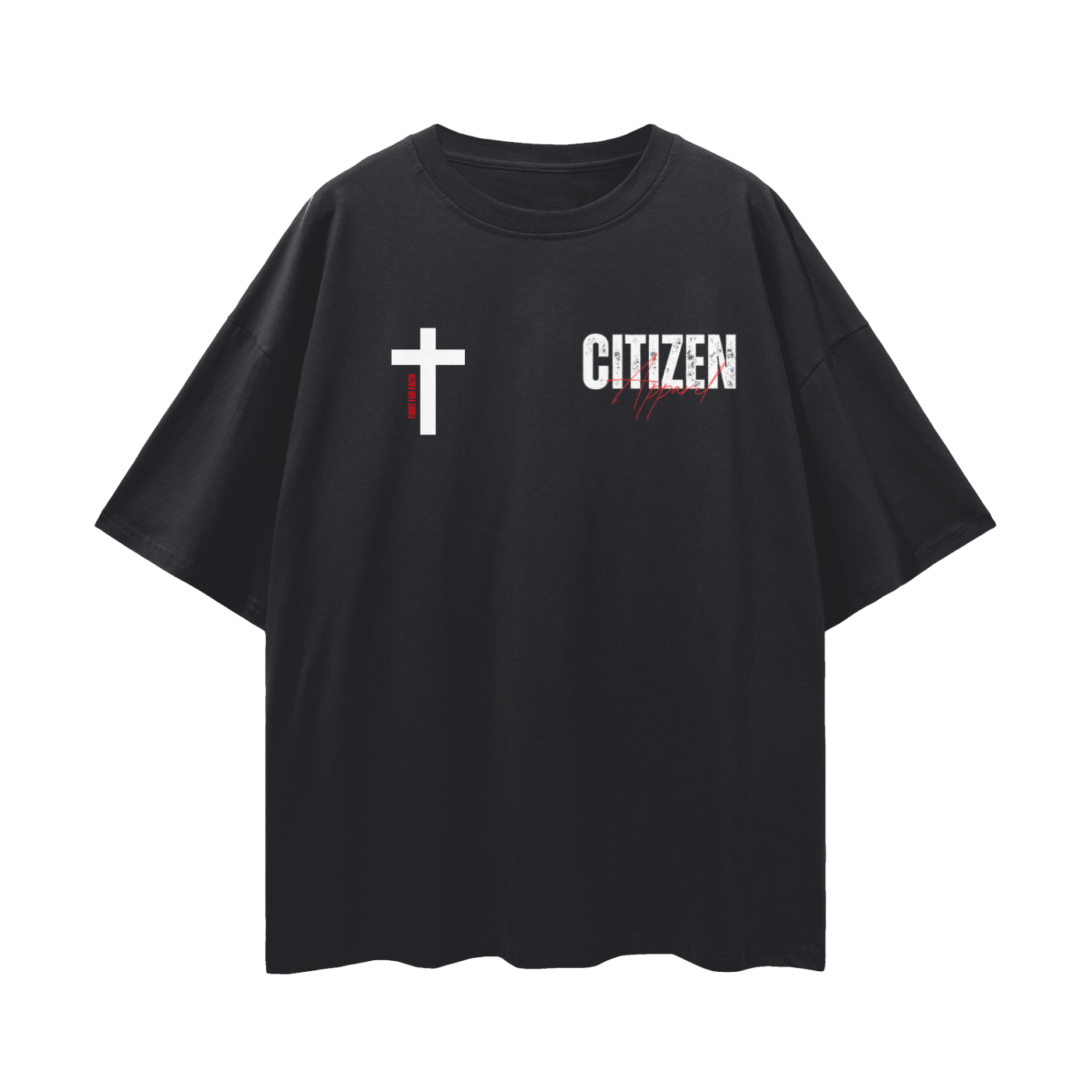 Never Settle | 1 Corinthians 16:13 Premium Oversized Tee