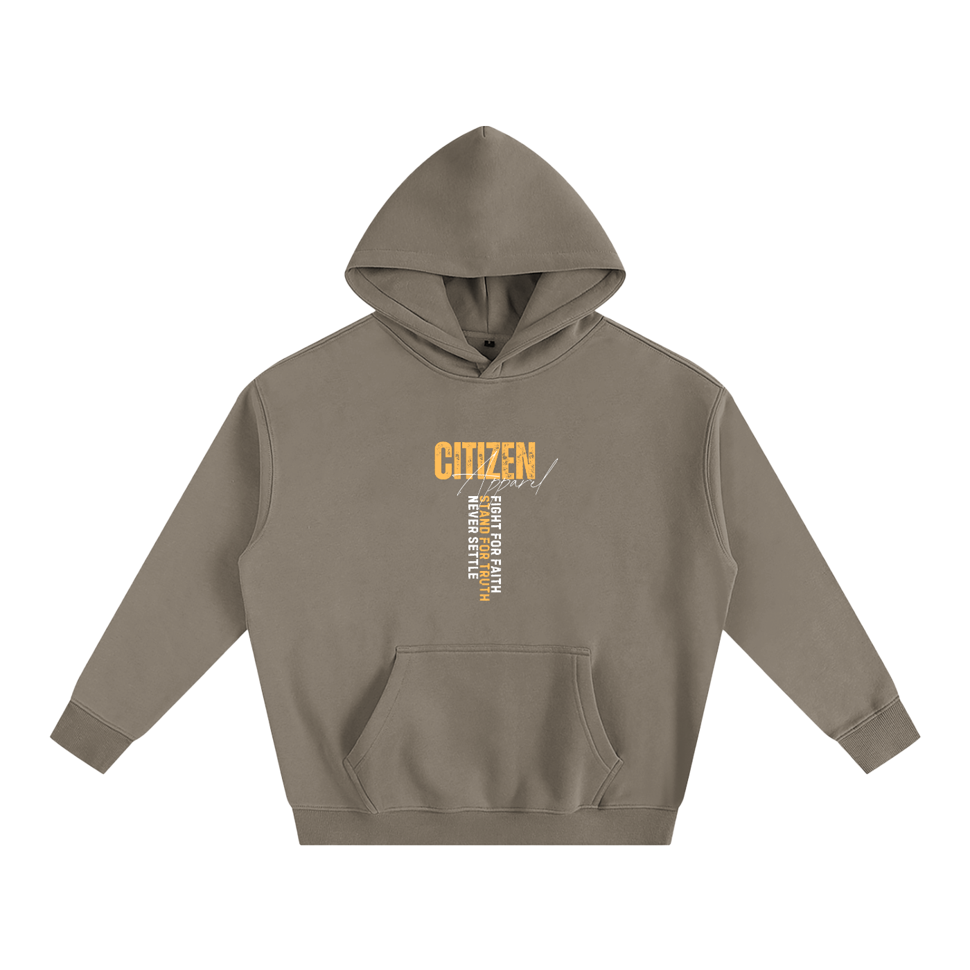 Never Settle | Psalm 144:1 Signature Oversized Hoodie