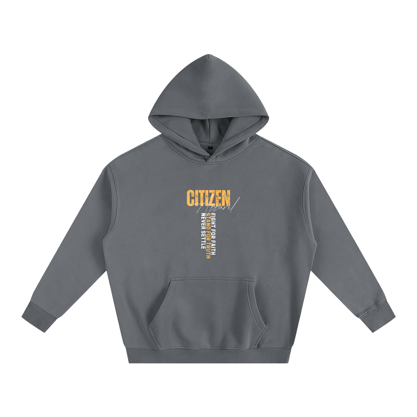 Never Settle | Psalm 144:1 Signature Oversized Hoodie