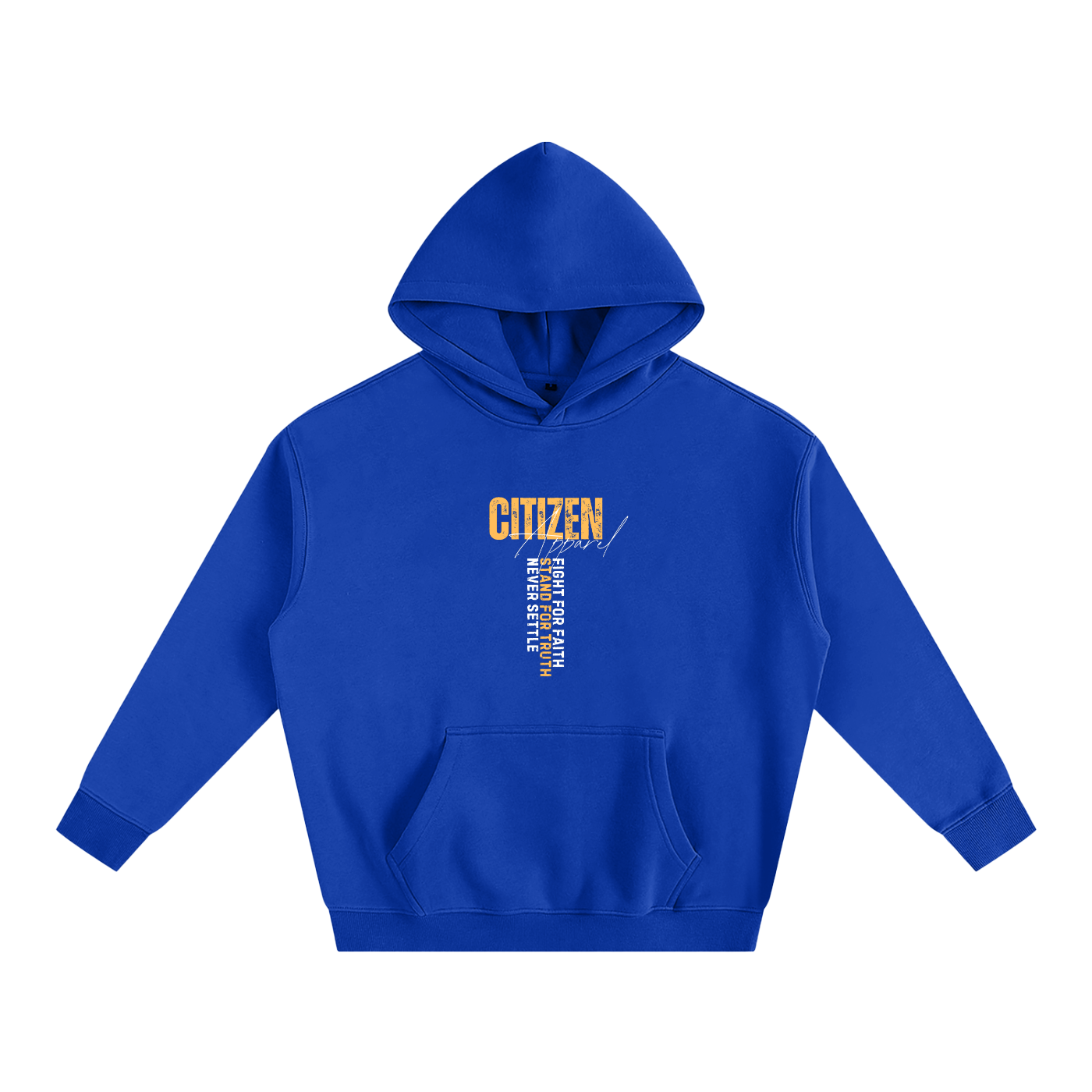 Never Settle | Psalm 144:1 Signature Oversized Hoodie
