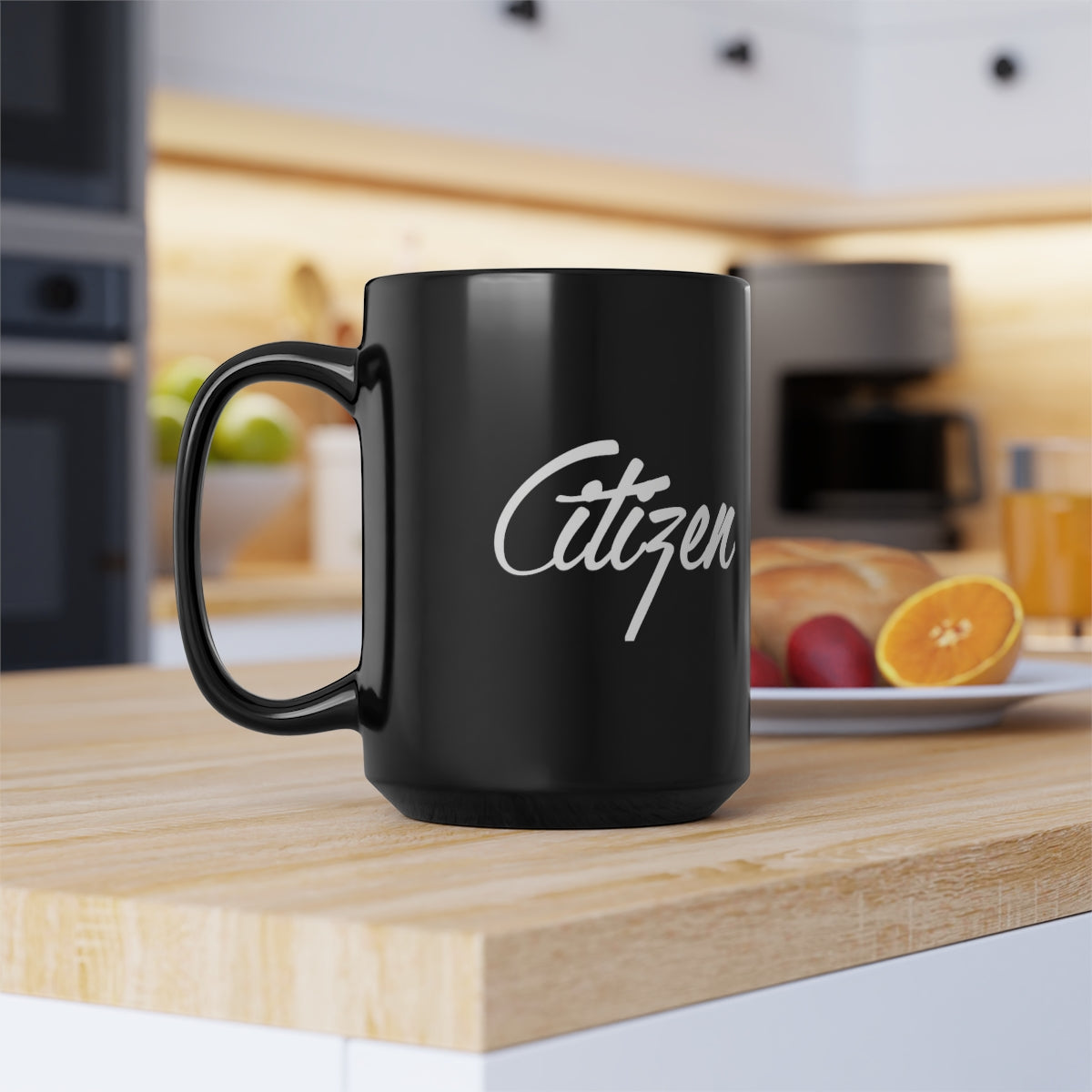 Citizen Black Mug, 15oz