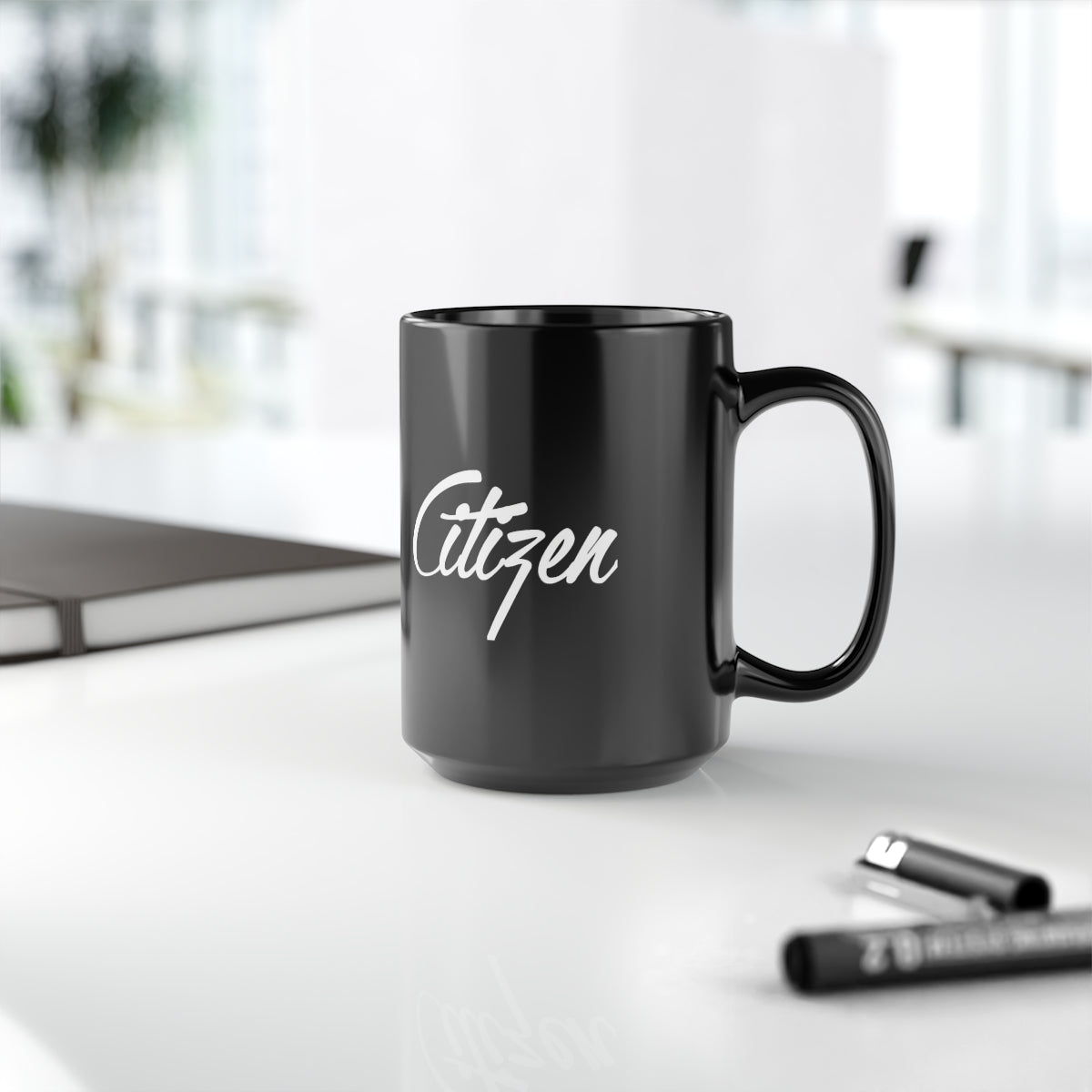 Citizen Black Mug, 15oz