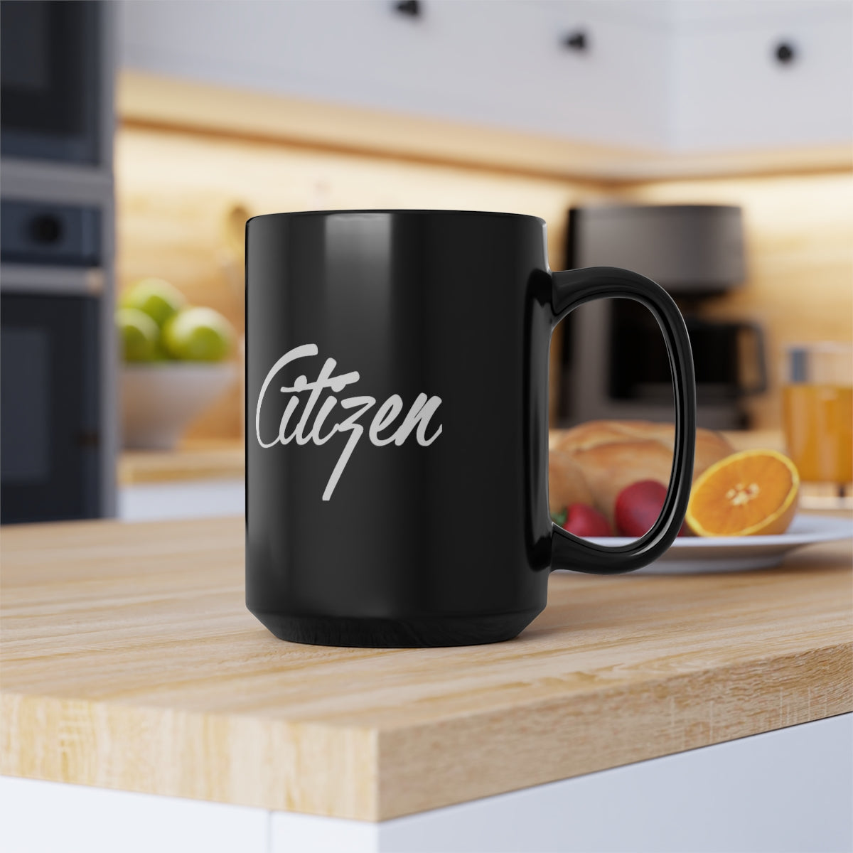 Citizen Black Mug, 15oz