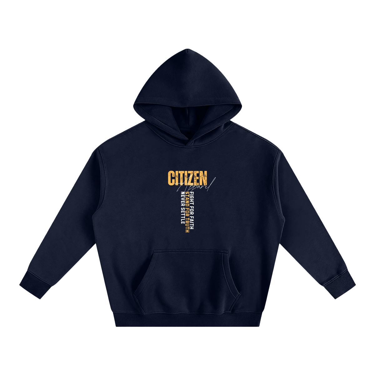 Never Settle | Psalm 144:1 Signature Oversized Hoodie