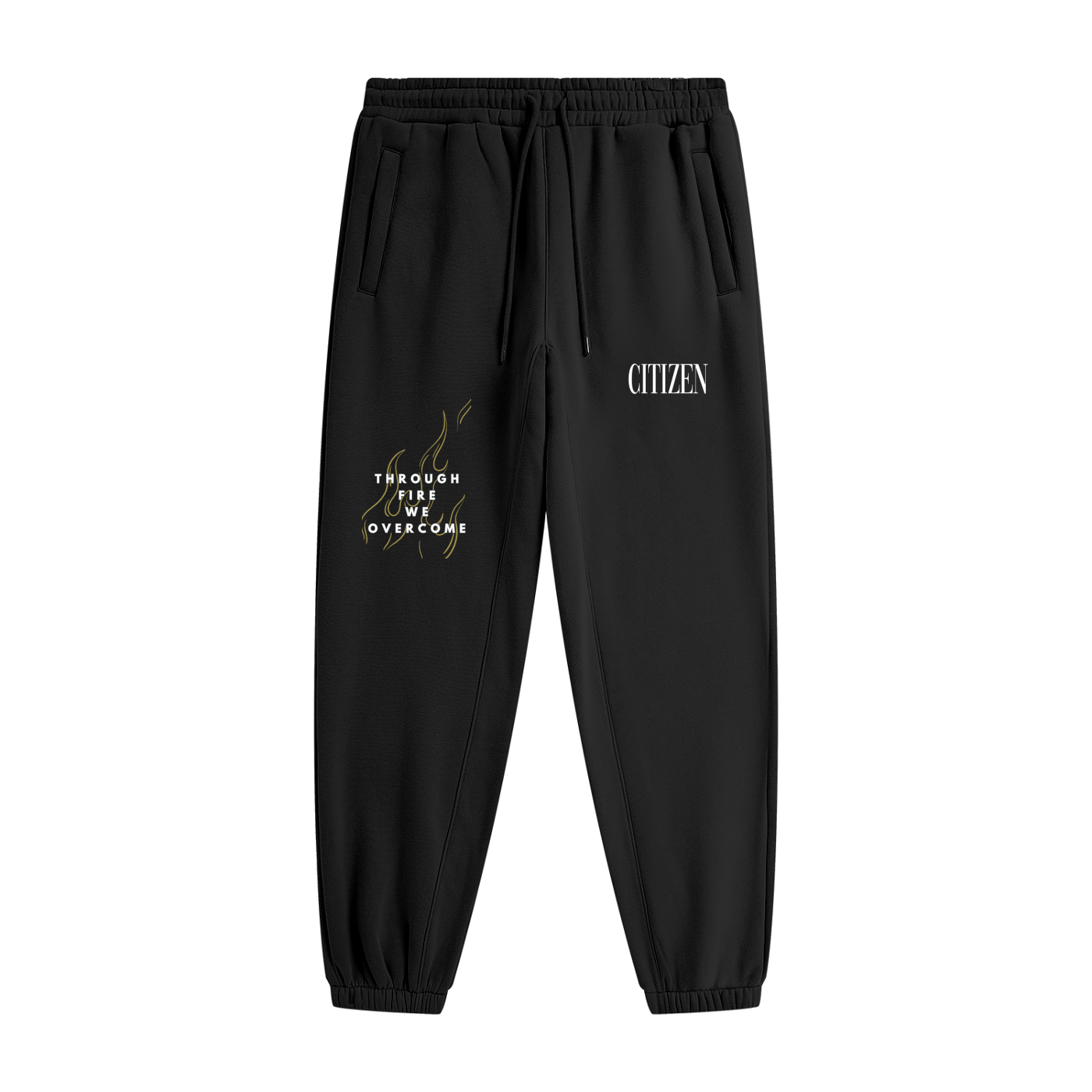 FORGED IN FIRE Unisex Heavyweight Fleece Joggers (BLACK)