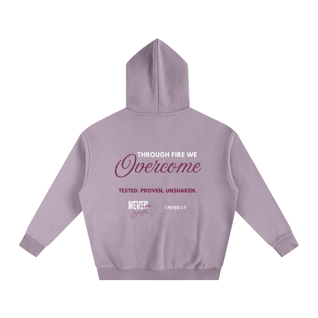 FORGED IN FIRE Oversize Fleeced Hoodie (ASH PURPLE)