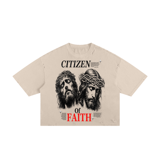 Frayed Faith Boxy Tee