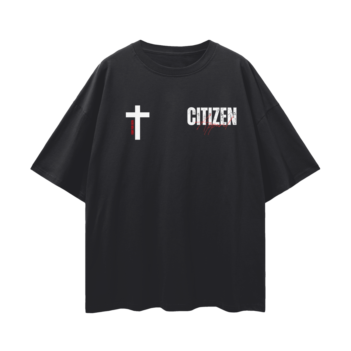 Never Settle | 1 Corinthians 16:13 Premium Oversized Tee