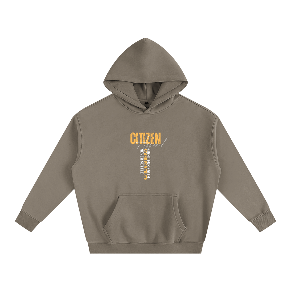 Never Settle | Psalm 144:1 Signature Oversized Hoodie