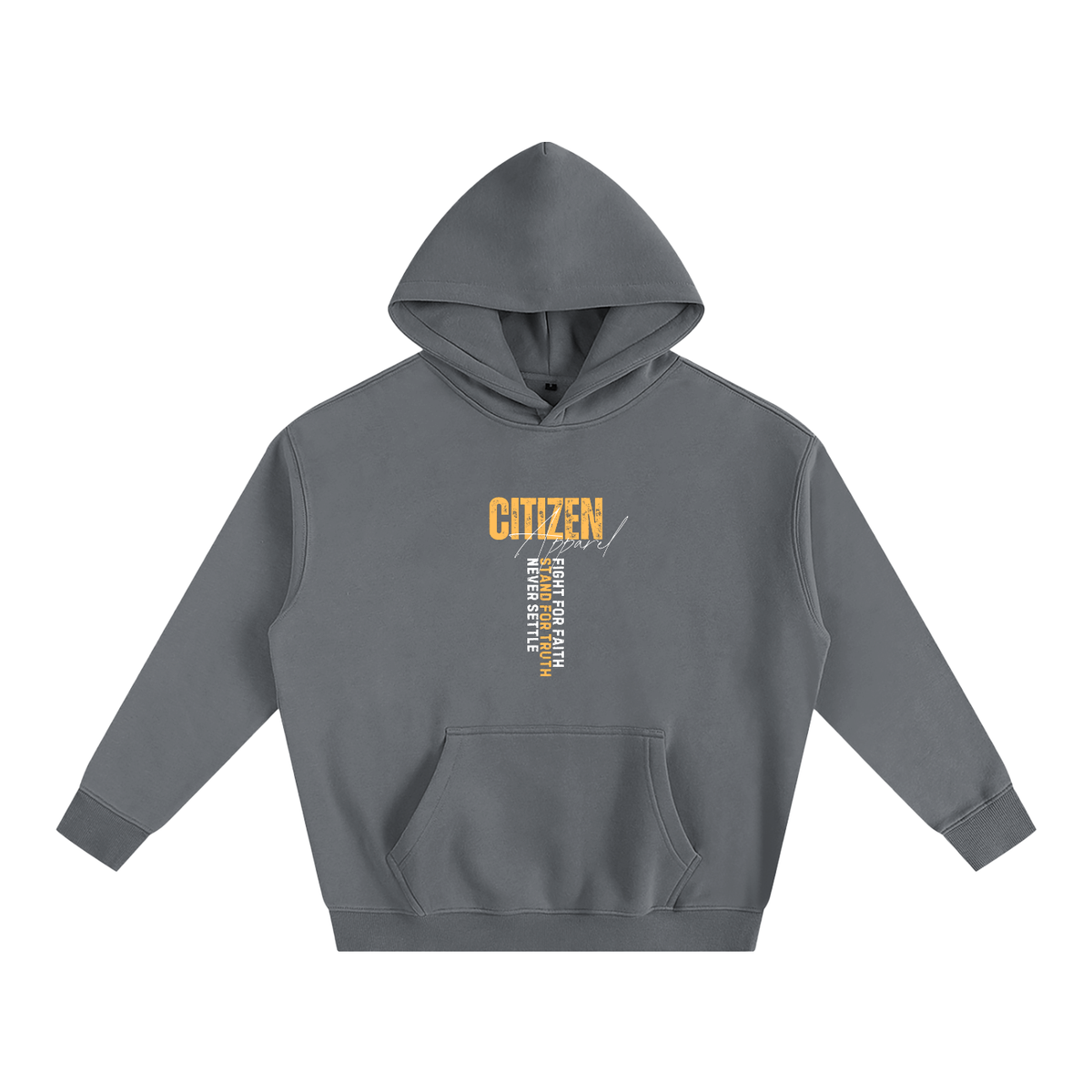Never Settle | Psalm 144:1 Signature Oversized Hoodie