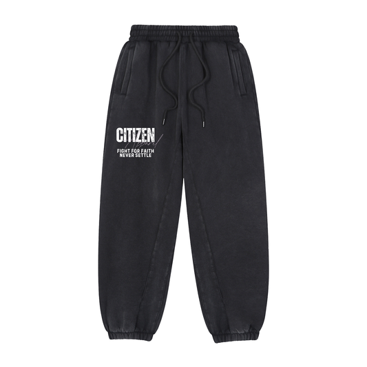 Never Settle | Romans 8:37 Jogger Sweatpants