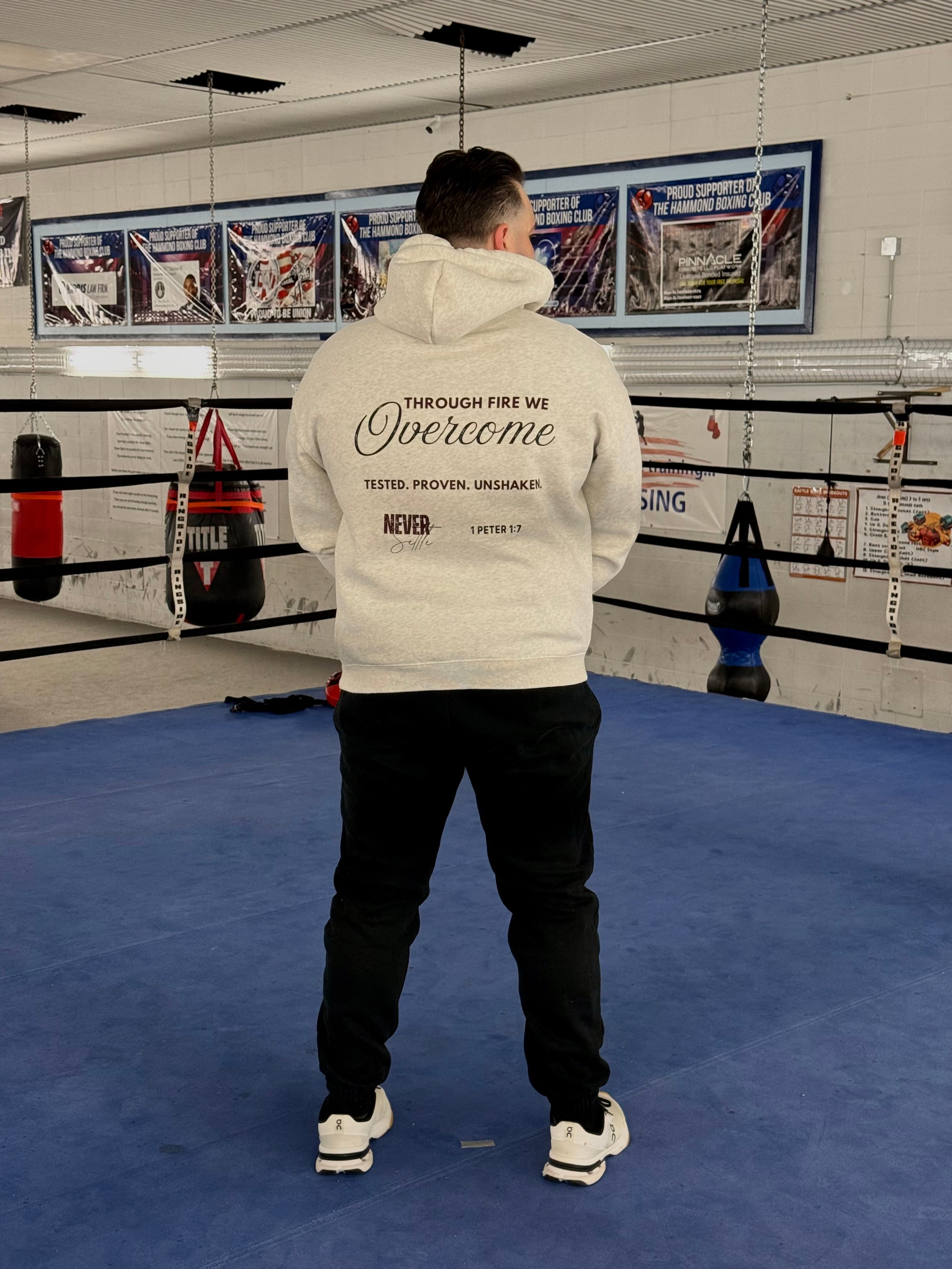 FORGED IN FIRE Oversize Fleeced Hoodie (OAT GRAY)
