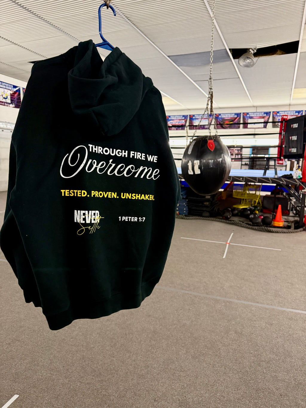 FORGED IN FIRE Oversize Fleeced Hoodie (BLACK)