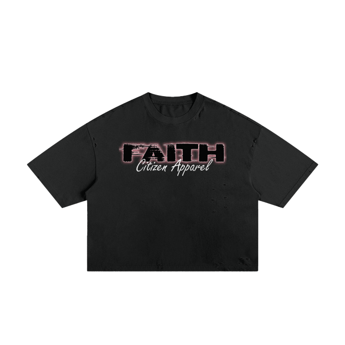 Frayed Faith Boxy Tee