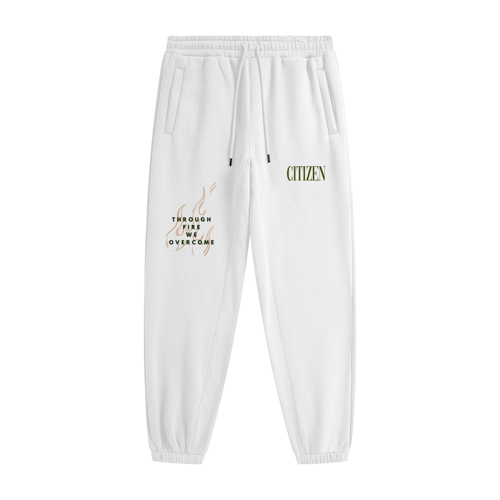 FORGED IN FIRE Unisex Heavyweight Fleece Joggers (WHITE)