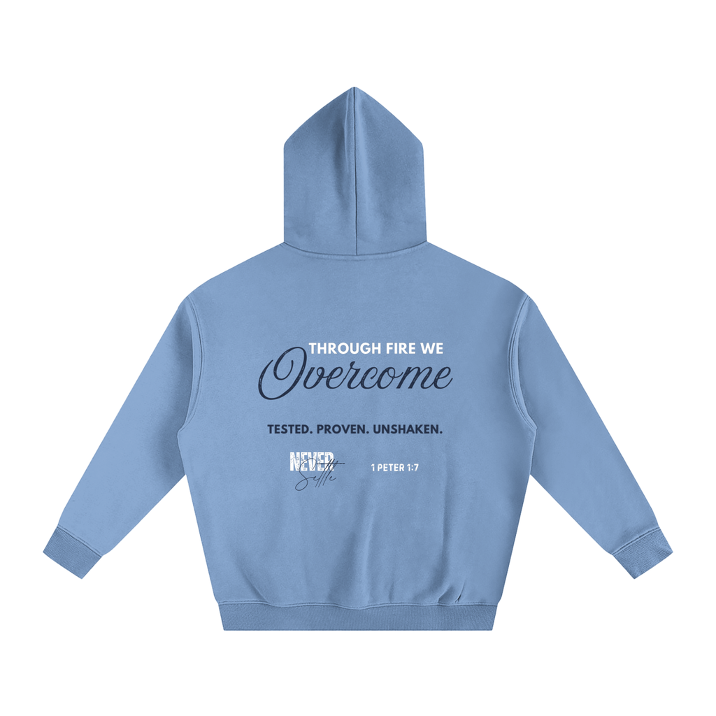 FORGED IN FIRE Oversize Fleeced Hoodie (MEDIUM BLUE)