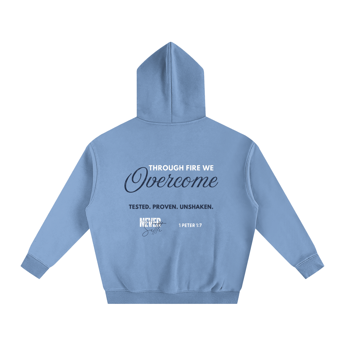 FORGED IN FIRE Oversize Fleeced Hoodie (MEDIUM BLUE)