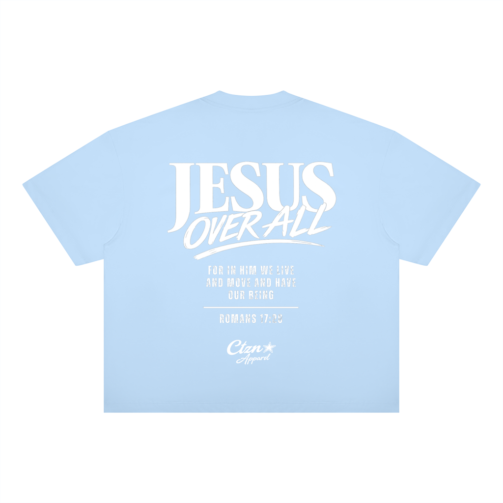 “Jesus Over All” Boxy Drop Shoulder T-Shirt