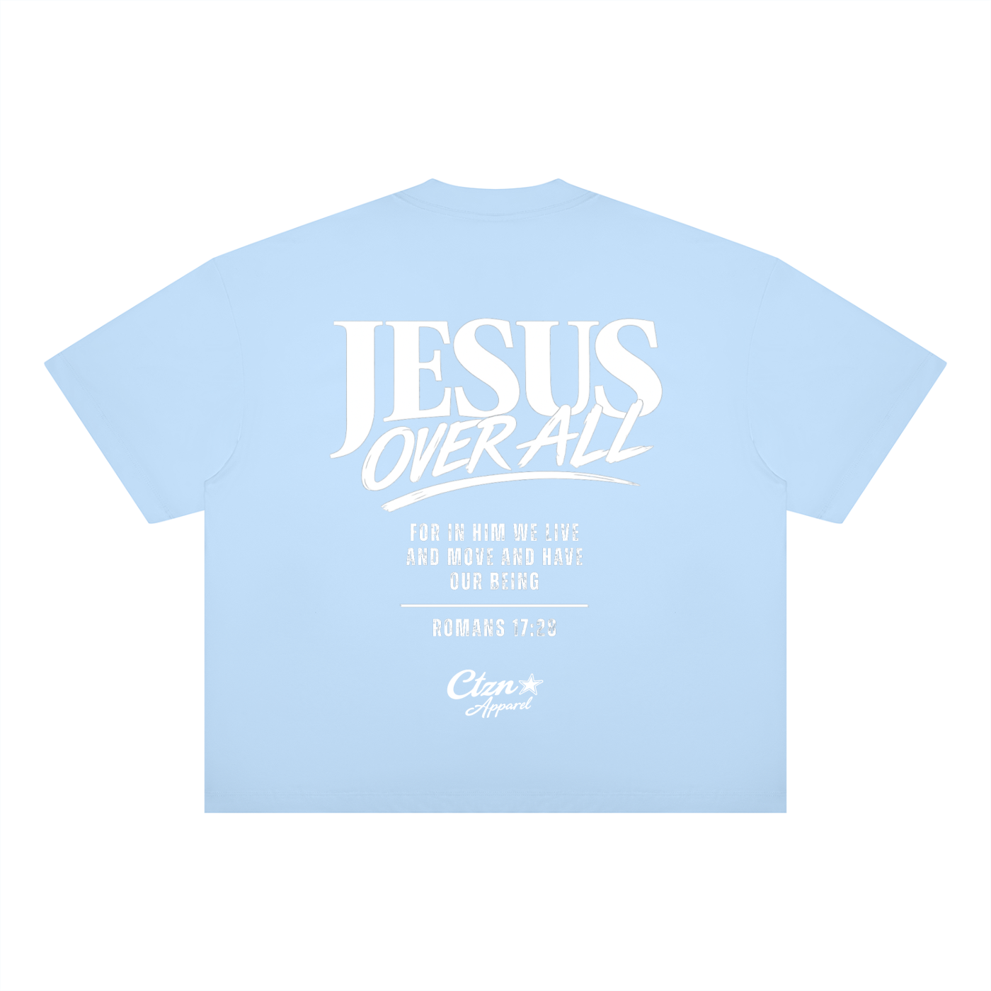 “Jesus Over All” Boxy Drop Shoulder T-Shirt