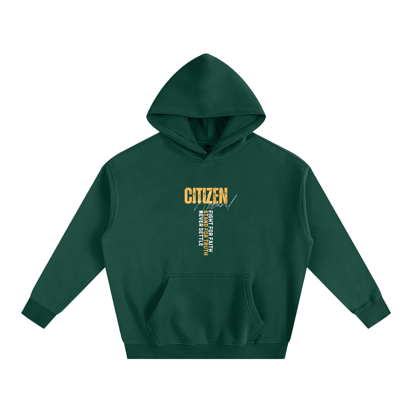 Never Settle | Psalm 144:1 Signature Oversized Hoodie