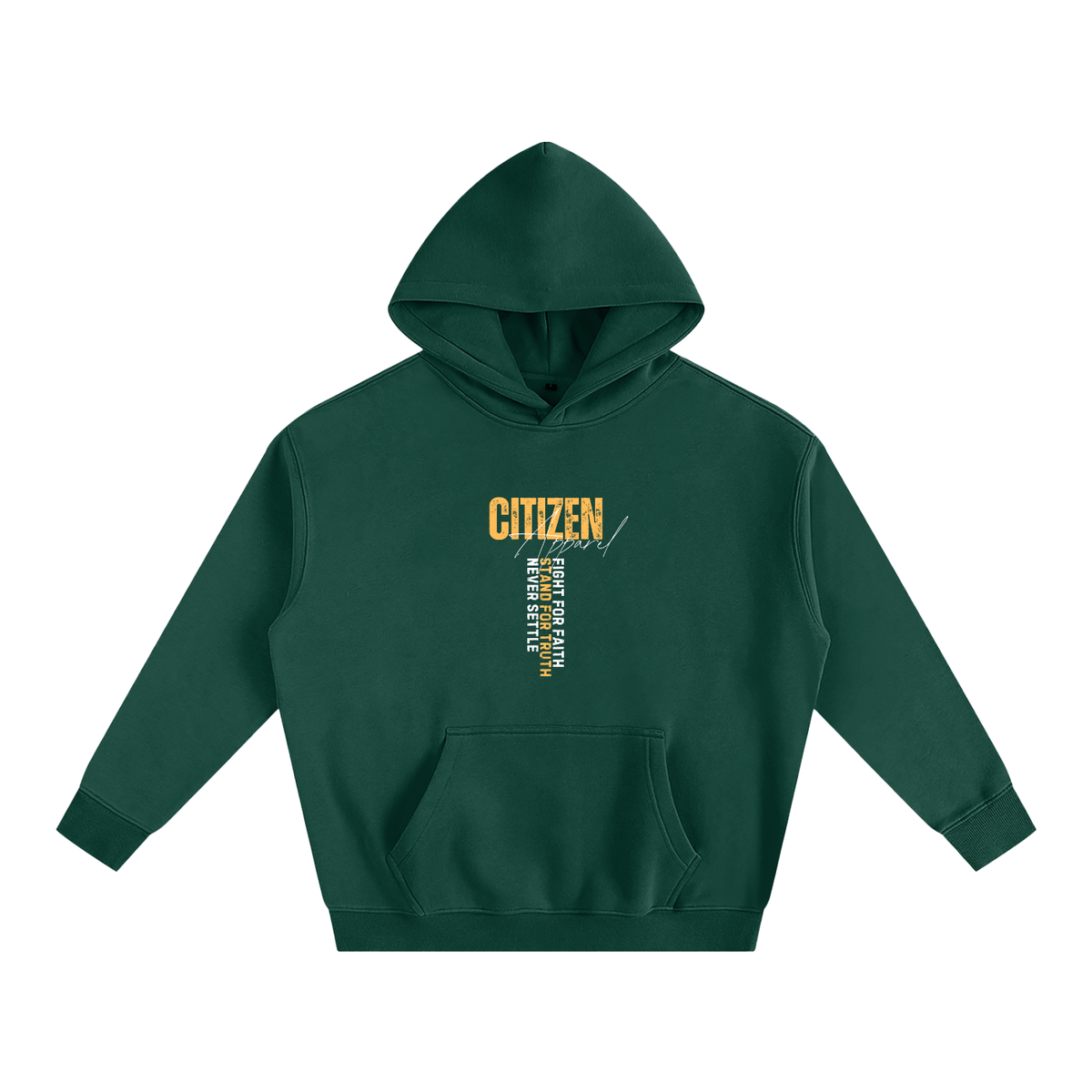Never Settle | Psalm 144:1 Signature Oversized Hoodie