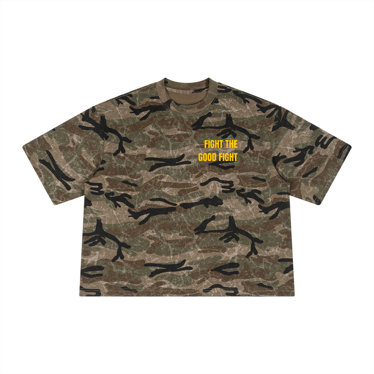 Fight the Good Fight Boxy Camo T-Shirt