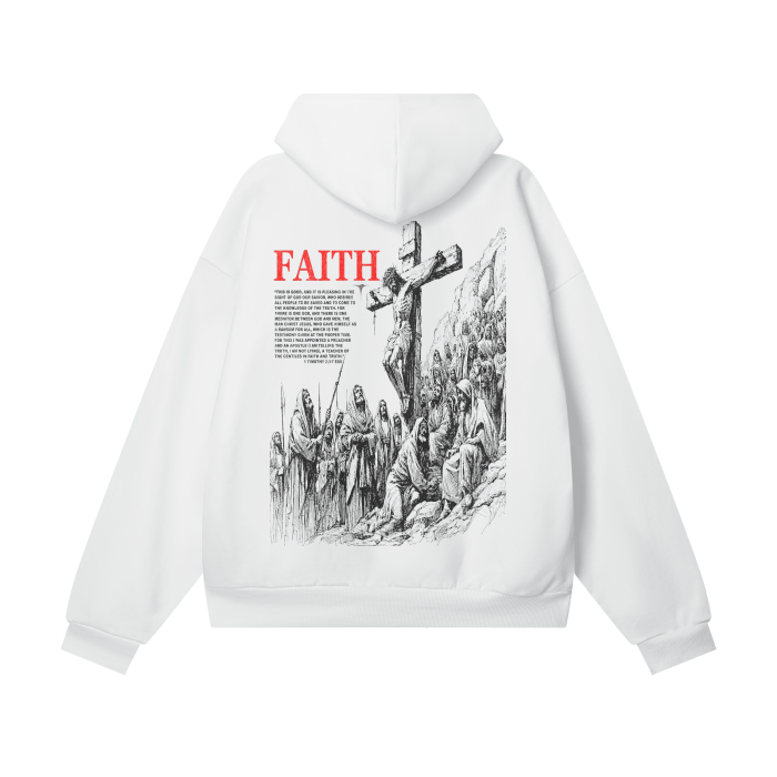 Frayed Faith Oversized Hoodie